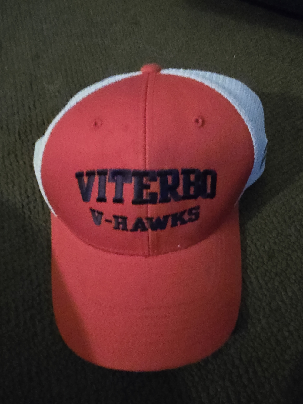 Viterbo V-Hawks Red Mesh Baseball Cap